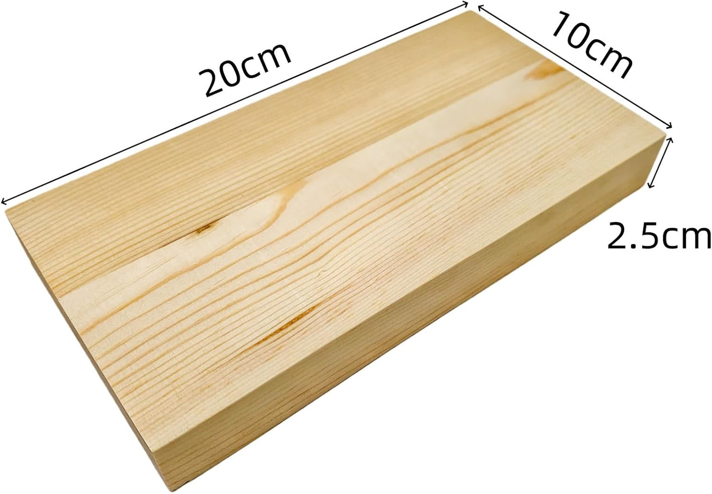4PCS Rectangle Wood Boards Unfinished Wood Blocks for Crafting, 8x6x1in Blank Whittling Wooden Blocks for Wood Carving,Painting & Burning