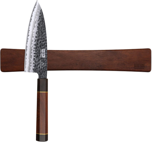 HOSHANHO 6 Inch Deba Knife, Japanese VG10 High Carbon Steel Kitchen Knife for Sushi Sashimi & Magnetic Knife Strips, Magnetic Knife Holder for Wall 16 Inch