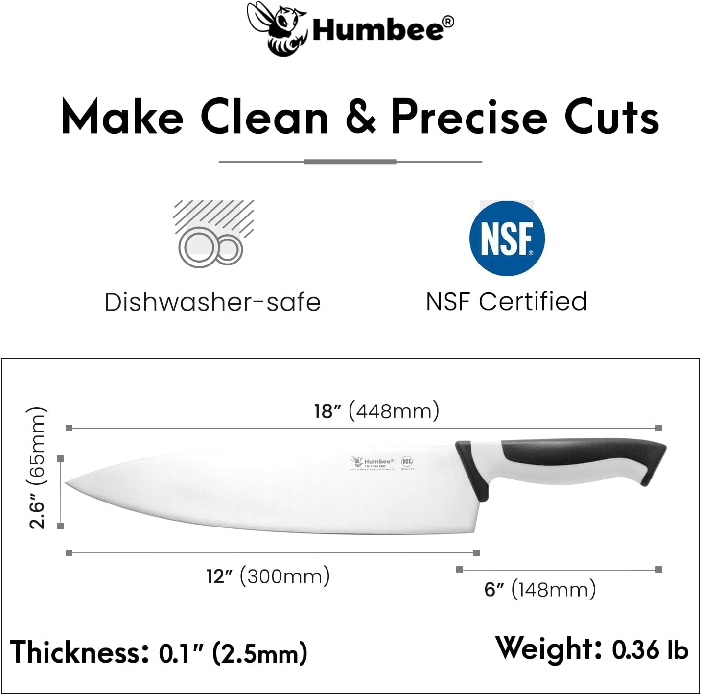 7.5-Inch Nakiri Knife, High Carbon Stainless Steel Hollow Grind Blade, Razor Sharp Edge, Ergonomic Non-Slip Handle, Cleaver Style, DT-50 Series, Orange