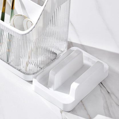 Kitchen Knife Holder,Universal Multifunctional Kitchen Storage Rack,Modern Fashionable Knife Utensil Organizer for Kitchen Countertop Cutting Board Pot Cover Chopsticks Fork(white)