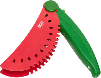 Kuhn Rikon Watermelon Knife, Serrated Fruit Slicer for Watermelon and Large Fruit, Long Blade for Clean Slicing, Easy Cutting Tool