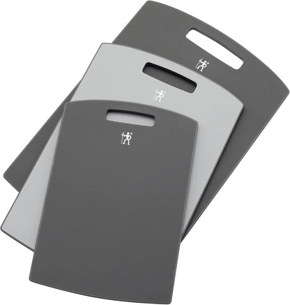 Henckels 3-pc Plastic Cutting Board Set - Grey