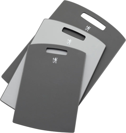 Henckels 3-pc Plastic Cutting Board Set - Grey