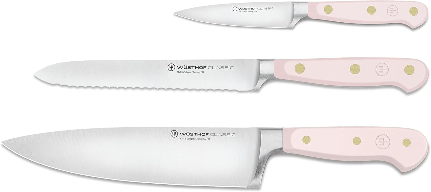 WÜSTHOF Classic Velvet Oyster 3-Piece Chef's Knife Set
