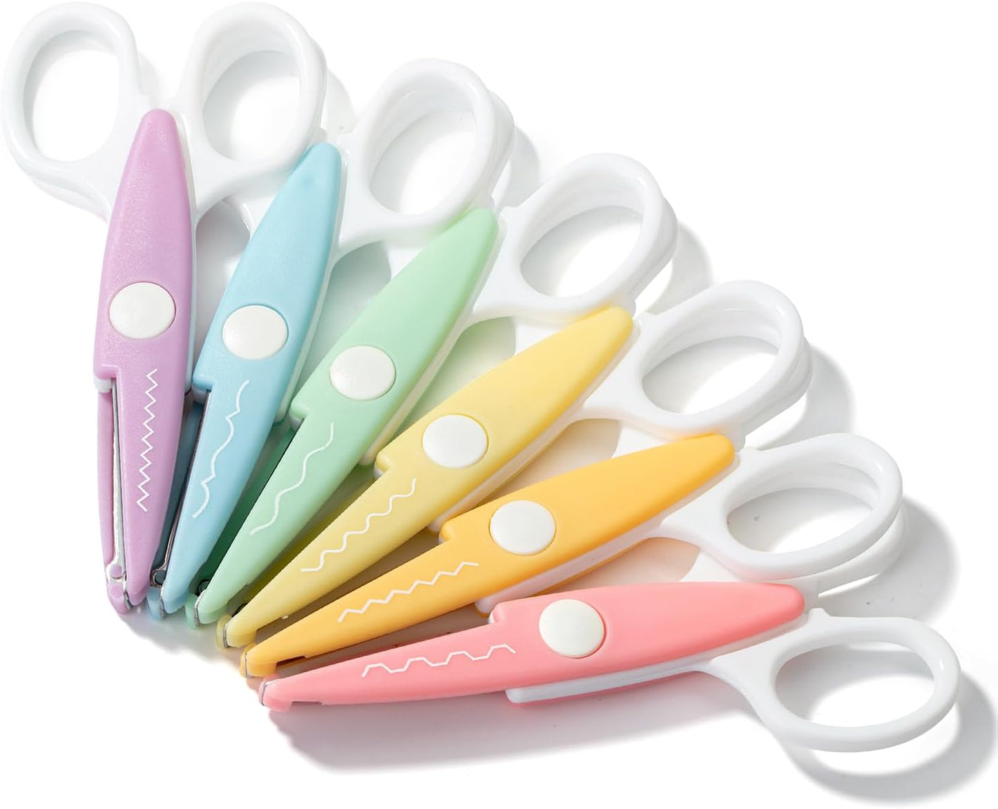 Mr. Pen- Craft Scissors Decorative Edge, 6 Pack, Bright, Zig Zag Scissors for Crafting, Scrapbooking, Fancy, Pattern, Design