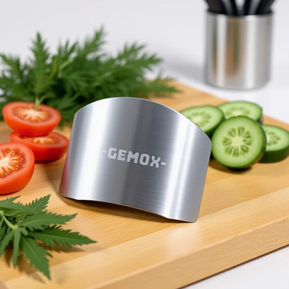 Stainless Steel Finger Guard for Slicing - Cutting Protector to Avoid Accidents when Chopping and Kitchen Safe Chop Cut Tool
