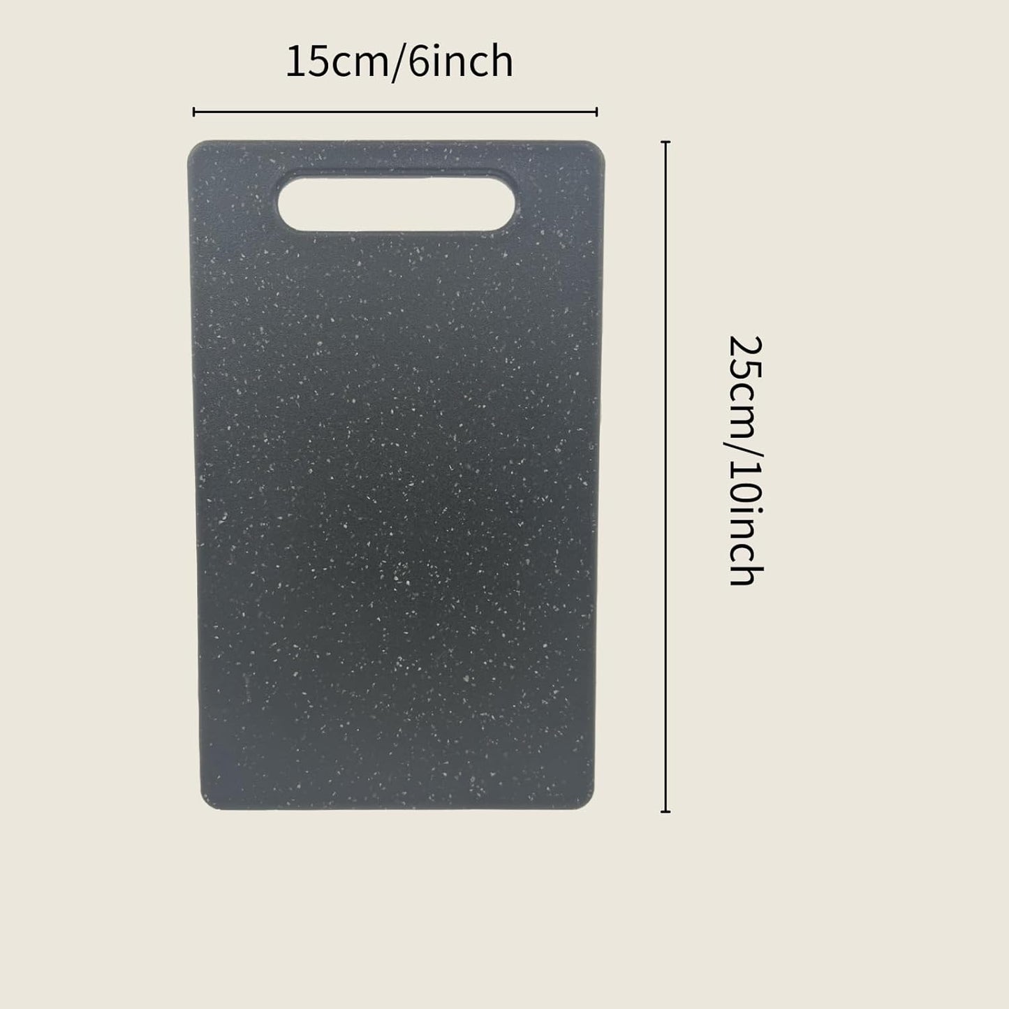 2 Pcs Cutting Board for Kitchen Small Mini Plastic Granite Color Cutting Board Dishwasher Safe Cutting Boards for Food Prep, Fruits, Vegetables with Easy Grip (6" x 10",White)
