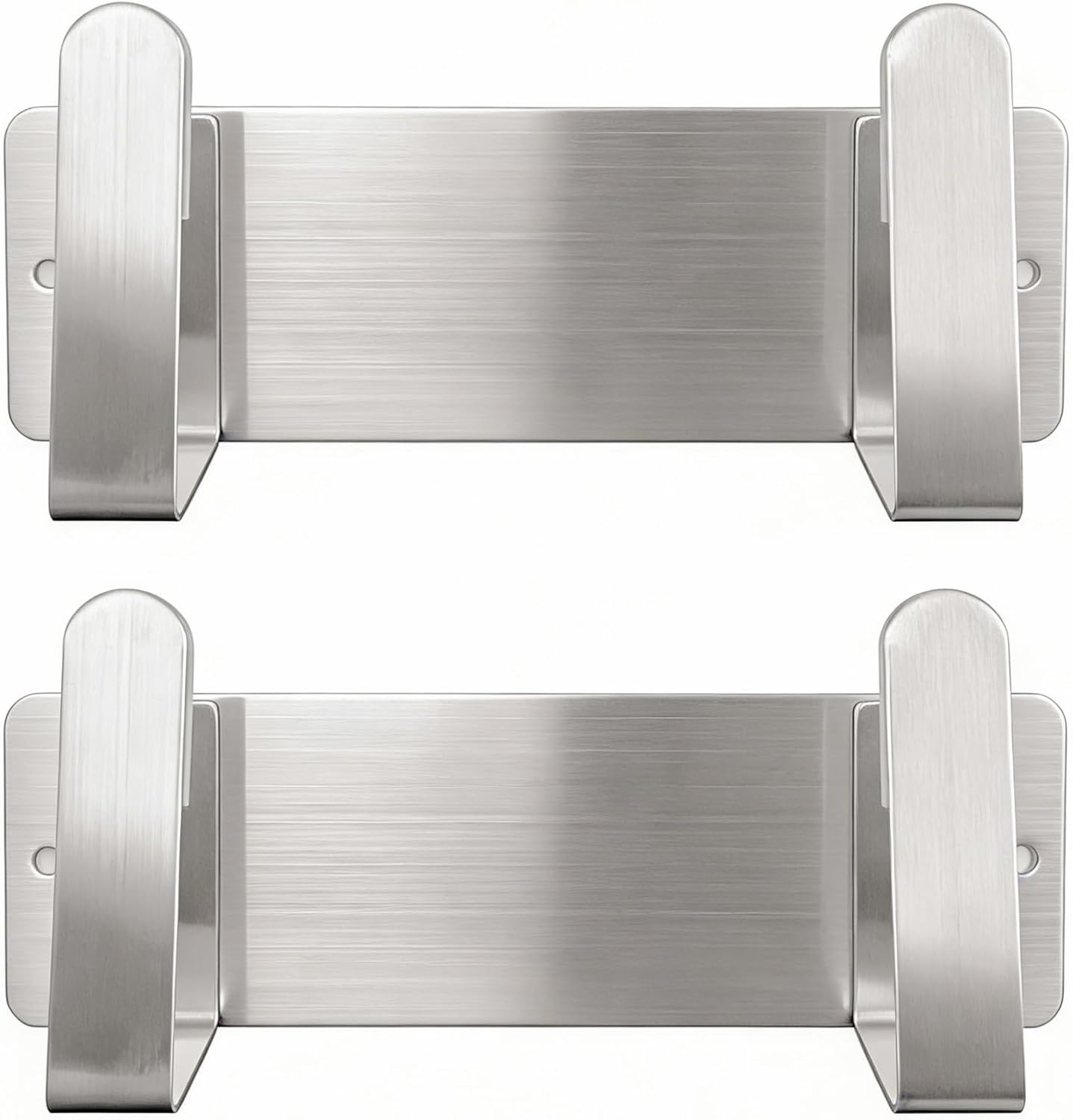 Stainless Steel Wall Mounted Cutting Board Holder Punch-Free Adhesive Multifunctional Kitchen Organizer Pot Lid Storage Rack 7" x 2.3" x 1.8"