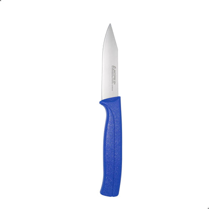 Kitchen Utility Knife - MATTSTONE HILL 4 Inch Paring Knife, Small Fruit & Vegetable Knife, Premium German Stell Blade, Black Handle