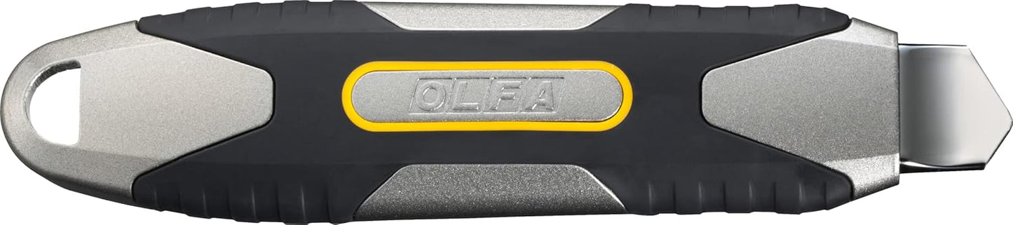 OLFA 18mm Heavy-Duty Utility Knife (MXP-L) - Multi-Purpose No-Slip Grip Precision Knife w/All Aluminum Handle & Snap-Off Blade, Custom Cutting Depth, Replacement Blades: Any OLFA 18mm Blade
