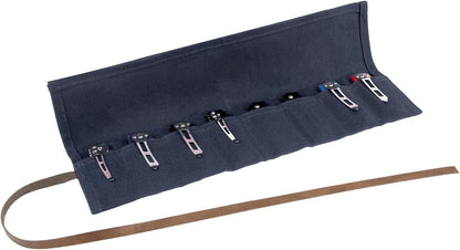 Pocket Knife Roll,8 Slots Folding Knife Roll Bag,Waxed Canvas Knife Display Case,Small Knife Roll Up Pouch,Pocket Knife Storage Case,Tactical Knife Protectors For Camping Hiking,Tool Roll (Purple)