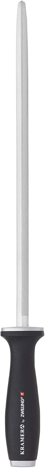 KRAMER by ZWILLING 12-inch Double Cut Honing Steel with Plastic Handle