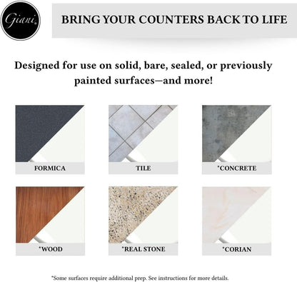 Giani Butcher Block Easy Epoxy Countertop Paint Kit