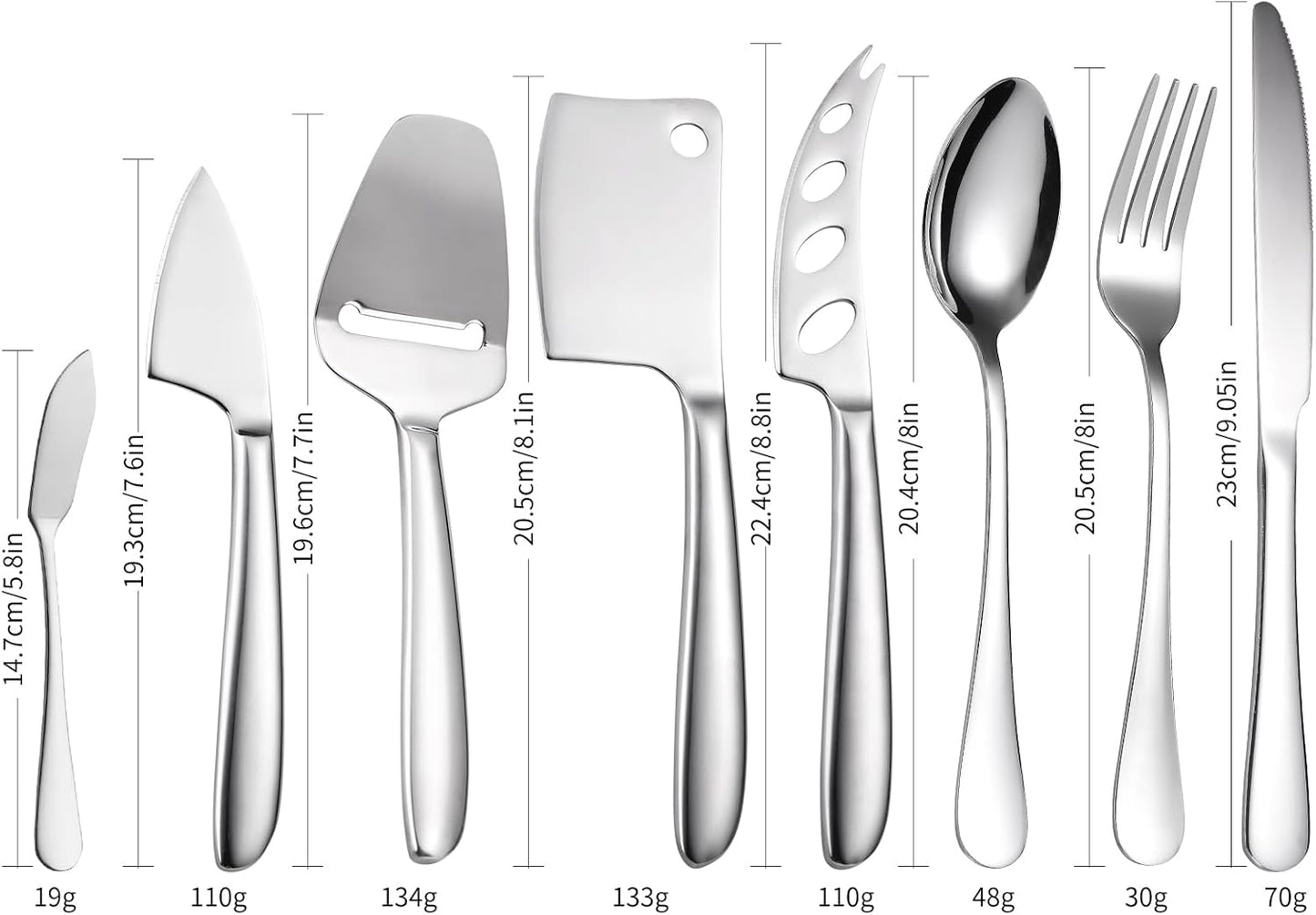 Copper Cheese Knives Set 7 Pieces Stainless Steel Kitchenware Utensils Gadgets 7 Pieces Cheese Knife,Cheese Spreader,Cheese Forks,Cheese Slicer,Cheese Cutter,Butter Knife