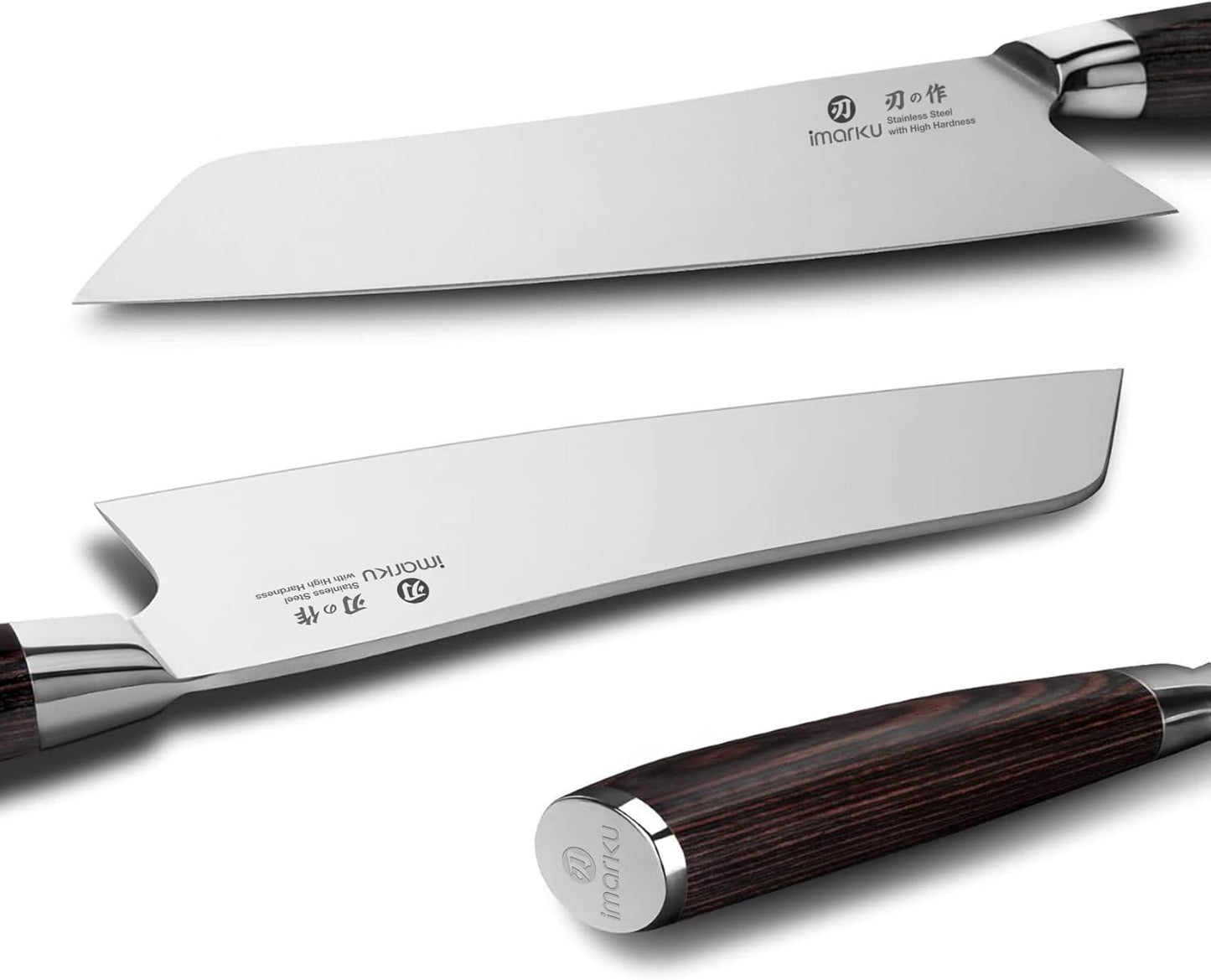 imarku Santoku Knife-Super Sharp Chef Knife Made of High Carbon Stainless Steel, Kitchen Knife with Ergonomic Handle, Great Sharp Knife on Christmas and Birthday for Her Him