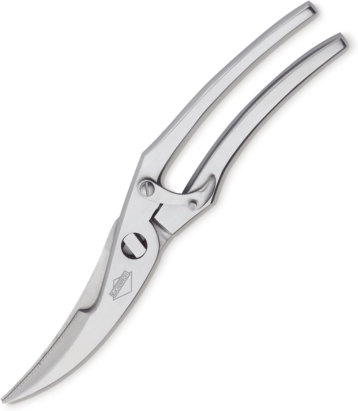 Küchenprofi Curved Poultry and Game Shears, 10-Inch Stainless Steel/Black - Heavy Duty Professional Kitchen Food Scissors - Poultry Shear