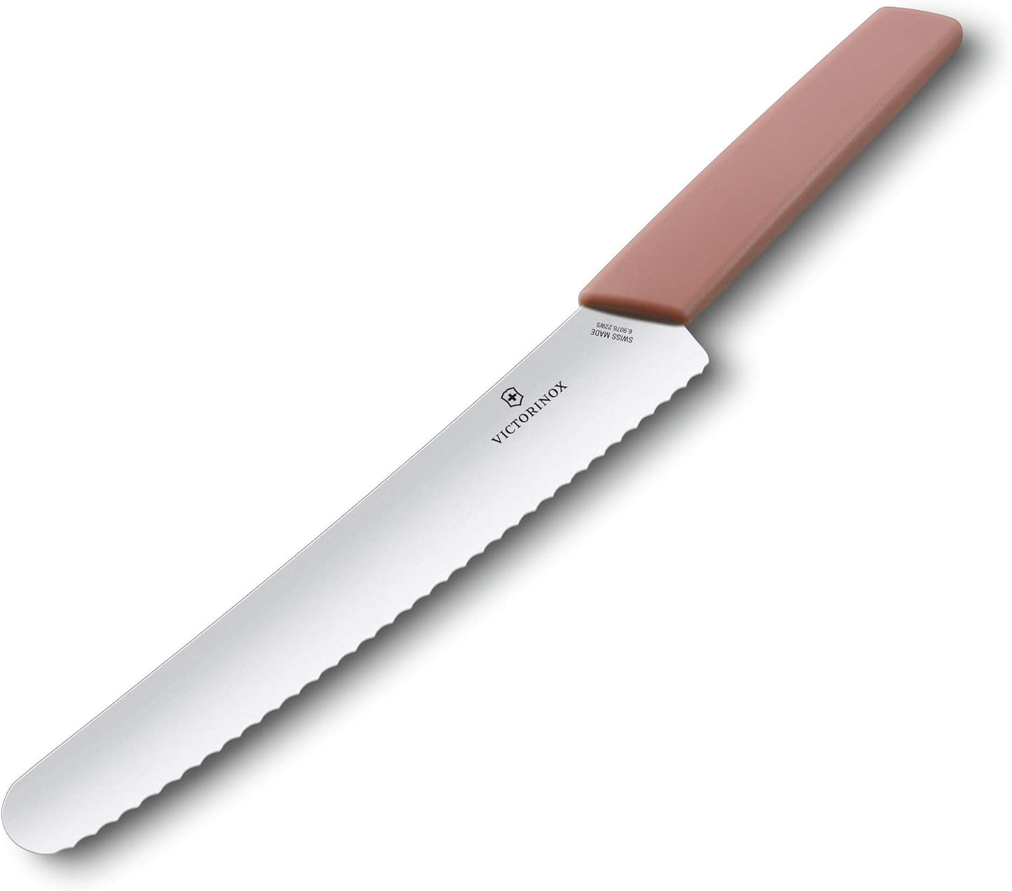 VICTORINOX 2 Piece Santoku Knife and Bread Knife Set, Pizza Peel, Multi Color - Light & Sharp for Various Ingredients Dishwasher Safe Swiss Madan Gift Box 2 Piece Set (6.9096.22 G)