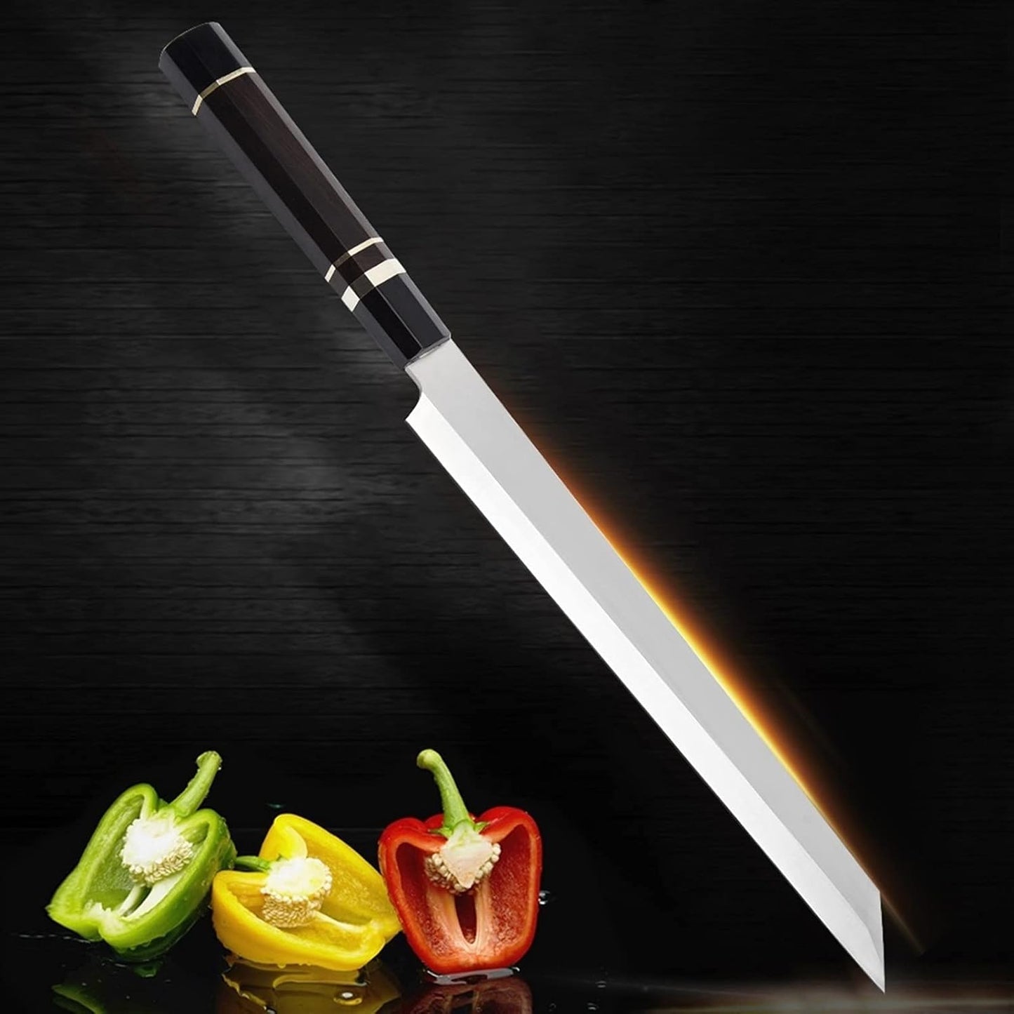 440C Salmon Sushi Knives stainless steel High-carbon Sashimi Fish Fillet Knife slicing blade fish knife chef knife