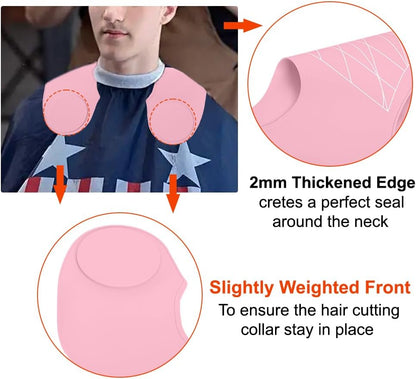 Silicone Hair Cutting Guide Collar - Waterproof Cutting Mat for Hair Stylist - Hair Cutting Cape