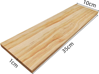 4PCS Rectangle Wood Boards Unfinished Wood Blocks for Crafting, 8x6x1in Blank Whittling Wooden Blocks for Wood Carving,Painting & Burning