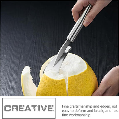 Pomelo Peeler Tool Multi-function Citrus Opener Serrated Edge 304 Stainless Steel Grapefruit Knife for Fruit Cutting Kitchen Gadget for Home Use