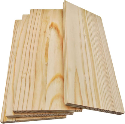 4PCS Rectangle Wood Boards Unfinished Wood Blocks for Crafting, 8x6x1in Blank Whittling Wooden Blocks for Wood Carving,Painting & Burning