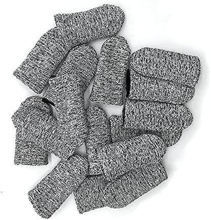 12 PCS Cut Resistant Finger Cots Protector Finger Sleeve Protectors Reusable Finger Guards Finger Covers Protection Cots for Kitchen,Work, Sculpture, Anti-Slip, Reusable,Gloves Life Extender