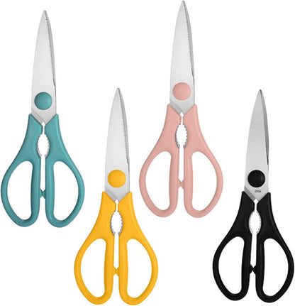 Kitchen Scissors, Rkqoa Pink Kitchen Shears Set Heavy Duty Cooking Scissor, Dishwasher Safe Stainless Steel Sharp Utility Shear for Cooking, Everyday use