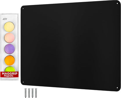 9 inches x 6.5 inches Stainless Steel Plate for Magnets, 3M Adhesive Back, Mounting Screws, Ideal for Magnetic Shelf, Spice Holders, Colorful Magnets as a Gift. Mount Anywhere! (Silver, 1 Pack)