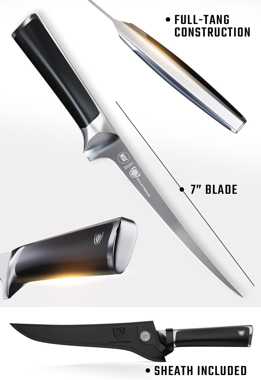 Dalstrong Slicing & Carving Knife - 12 inch - Vanquish Series - Forged High Carbon German Steel - POM Handle - Professional Kitchen Knife Gift - Razor Sharp Slicer Knife - NSF Certified