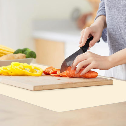 Extra Large Dark Green Countertop Mat - Silicone Table Kitchen Desk Mat - Non-Slip & Heat Resistant - Dinner Placemat Pastry Dough Rolling Mat - Colors A