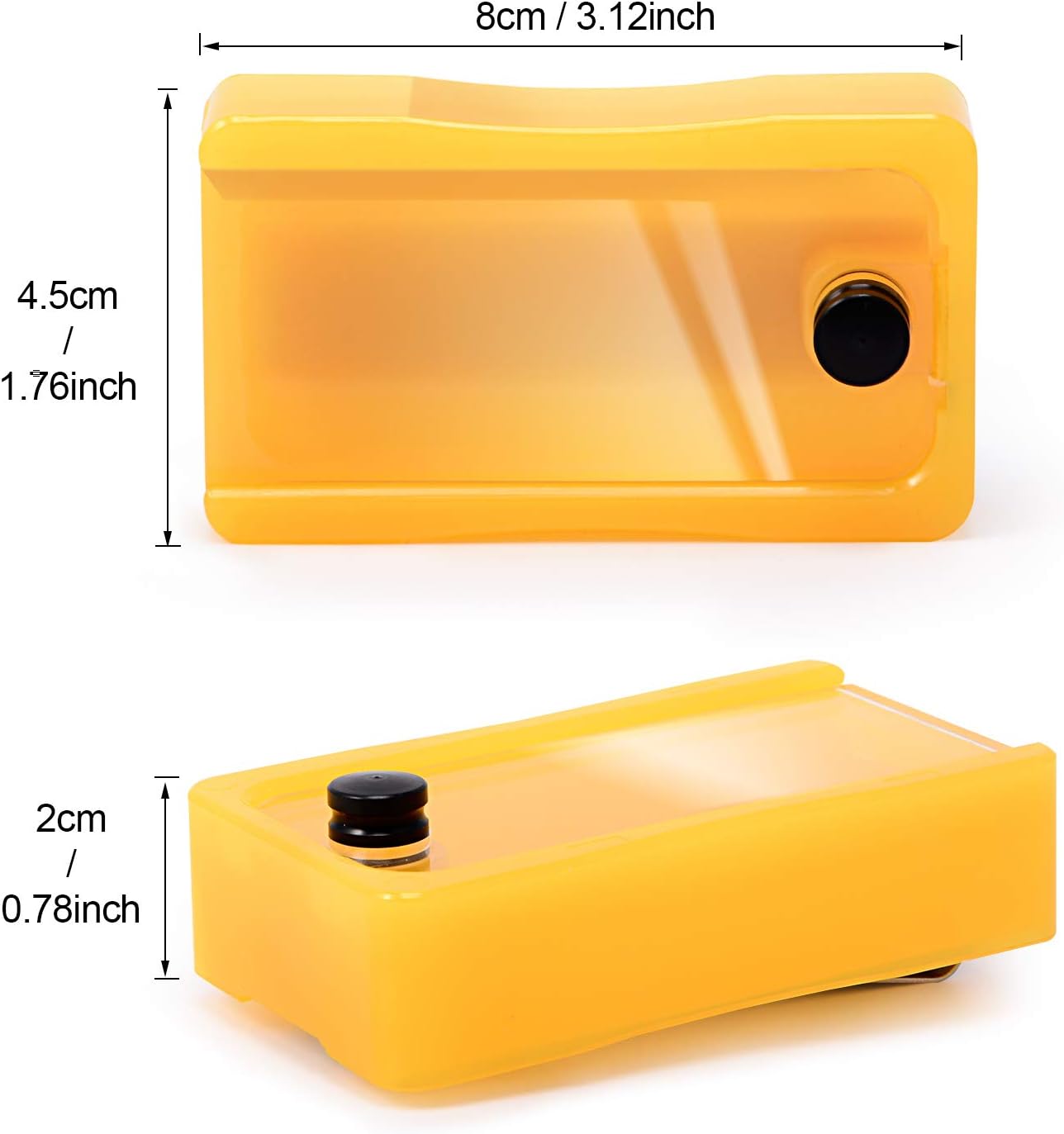 NEWISHTOOL Blade Disposal Container Storage Box, Safety to Dispose of Most 9mm 18mm Snap Off Utility Knife Blades, Portable Plastic Blades Breaker Bank with Magnet and Clip