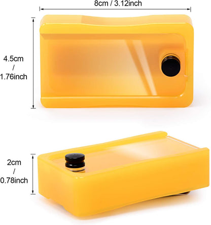 NEWISHTOOL Blade Disposal Container Storage Box, Safety to Dispose of Most 9mm 18mm Snap Off Utility Knife Blades, Portable Plastic Blades Breaker Bank with Magnet and Clip