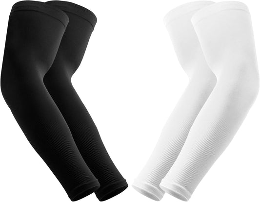 Arm Sleeves for Men Women, UV Sun Protection Compression Cooling Summer Arm Sleeves for Volleyball Basketball Sports
