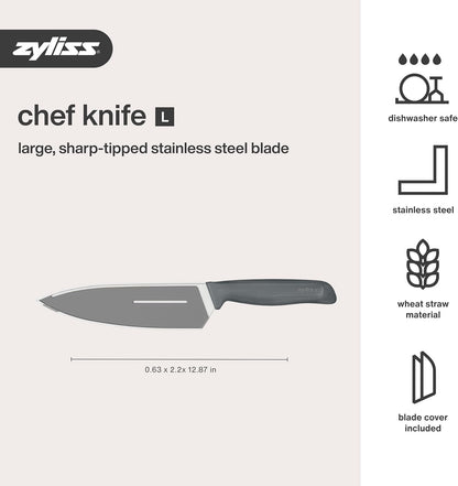 Zyliss Bread Knife - Serrated Bread Knife with Ergonomic Handle - Stainless Steel Kitchen Blade - Sharp Serrated Blade for Precision Slicing - Kitchen Tool for Everyday Use