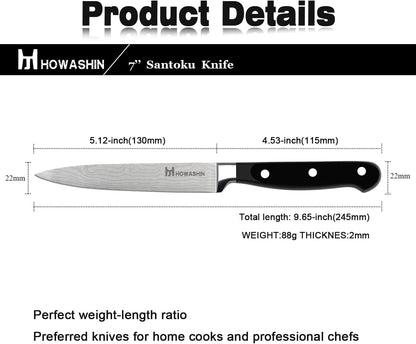 5 inch Utility Knife Sharp Professional Chef 's Knife German High Carbon Kitchen Knife Ergonomic Handle With Christmas Gift Box