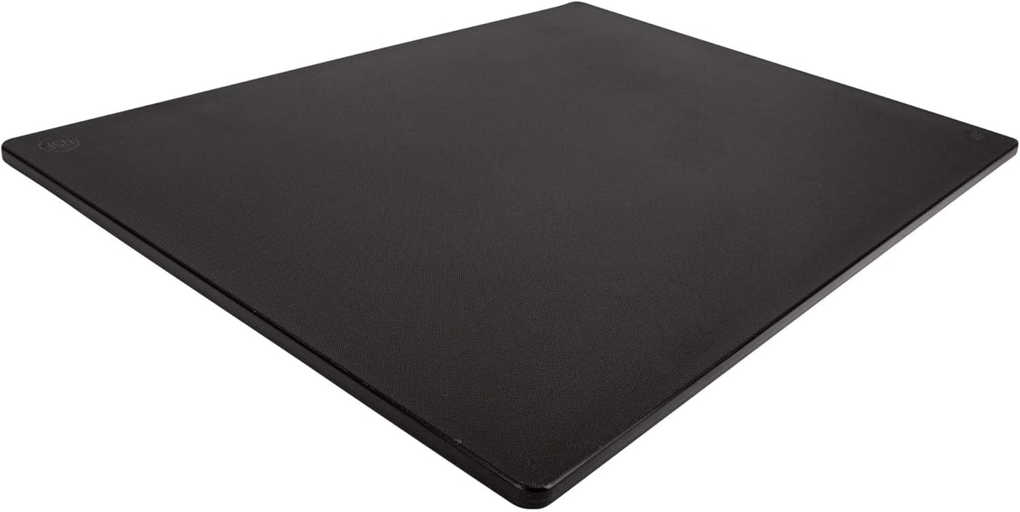 Thirteen Chefs Plastic Cutting Board - 18 x 12 x 0.5 Inch, Professional Grade HDPE, NSF Approved, Large Size and Dishwasher Safe
