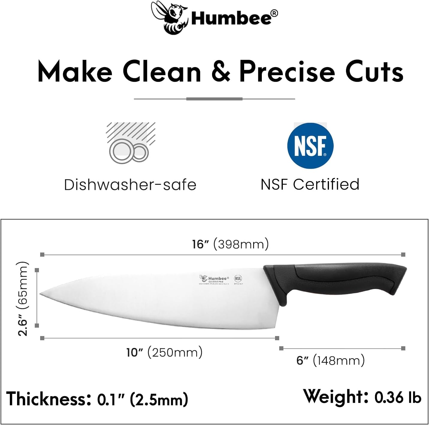 7.5-Inch Nakiri Knife, High Carbon Stainless Steel Hollow Grind Blade, Razor Sharp Edge, Ergonomic Non-Slip Handle, Cleaver Style, DT-50 Series, Orange