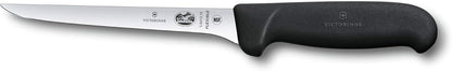 Victorinox Knife Set - Swiss Army Field Dressing Kit, 7-Piece Kitchen Knife Set, Kitchen Knives for Butcher/BBQ with Fibrox Handles, 10" Honing Steel and Case - Black