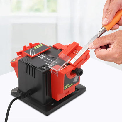 Electric Drill Bit Sharpener, 96W 110V Adjustable Angle Universal Sharpening Station with Sharpeners, Multifunction Electric Sharpening Machine for Knife, Drill, Chisel, Scissor