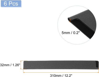 uxcell 2 Pcs Knife Tip Guards 6.5"x 2" ABS Knife Cover Sleeves Knife Case Blade Protector Universal Knife Sheath for Home Kitchen Knife, Black