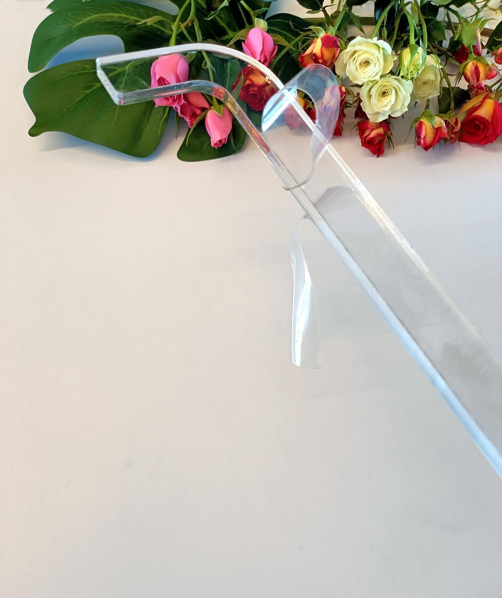Bread Knife Handle Router Template – 15.9"x2.25" Laser-Cut Acrylic Guide for Custom Wooden Bow Knives & Handmade Kitchen Tools (15.9"x2.25")