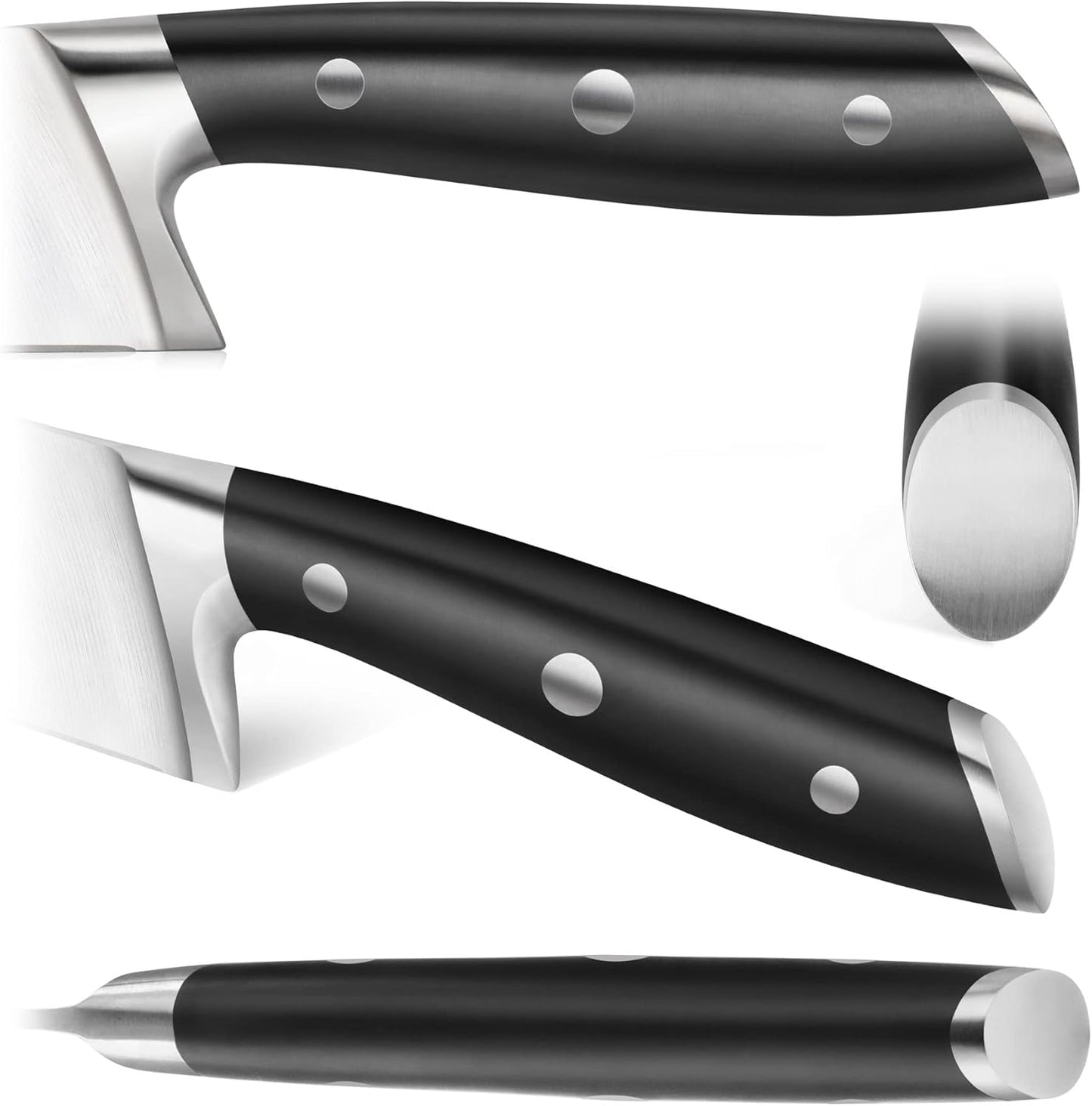 Cangshan ALPS Series 502797 German Steel Forged 2-Piece Starter Set with Sheaths, Black