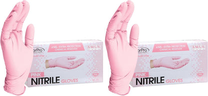 ForPro Disposable Nitrile Gloves, Chemical Resistant, Powder-Free, Latex-Free, Non-Sterile, Food Safe, 4 Mil