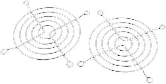 uxcell 2 Pcs Metal Wire Finger Guard Protect Grill for 90mm PC Cooling Fan
