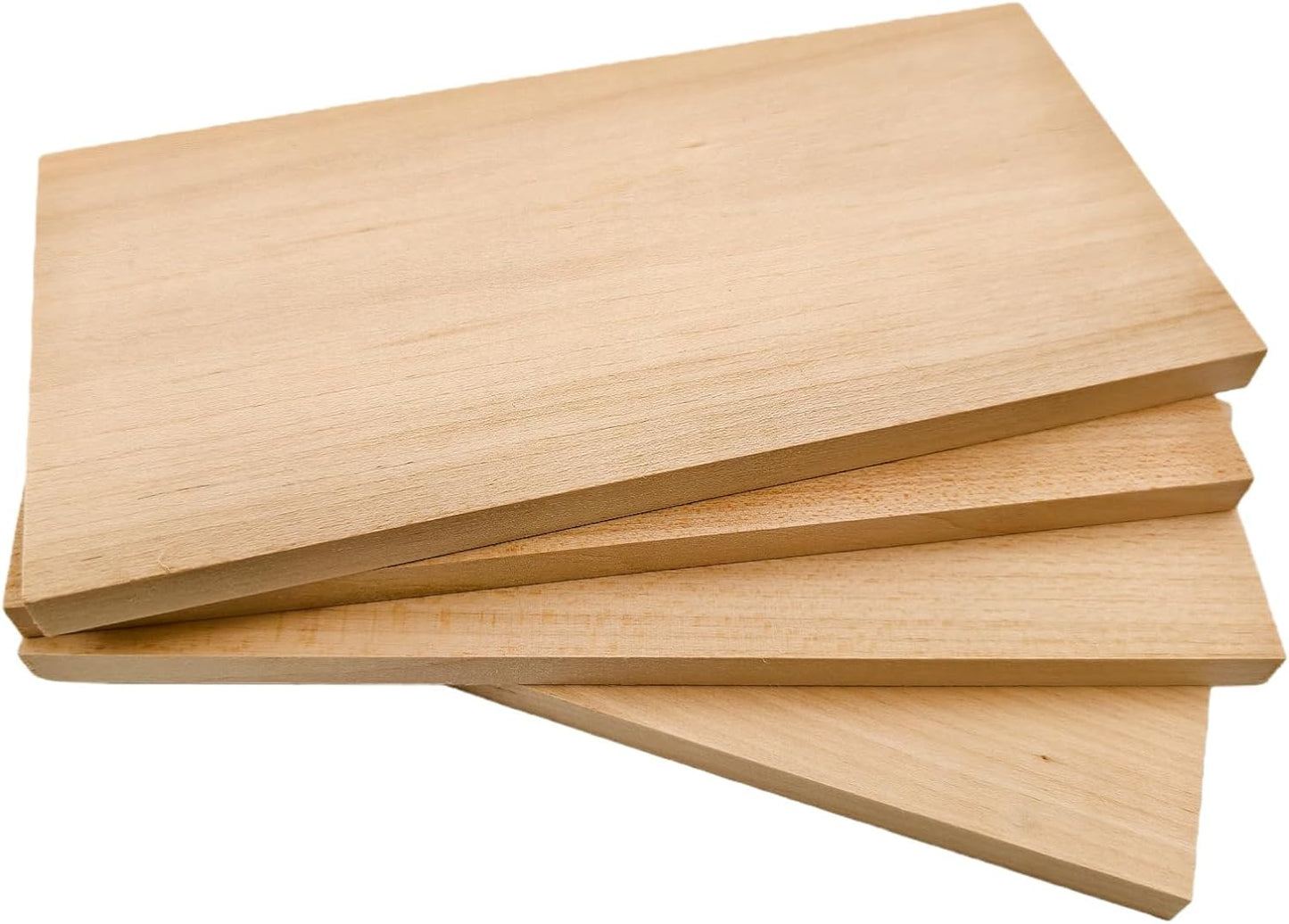 Unfinished Basswood Blocks for Crafts, Wood Craft Panels for Art, Engraving, Painting, DIY Projects, Chip Carving, Fretwork (7.87 x 3.93 x 0.78 in)