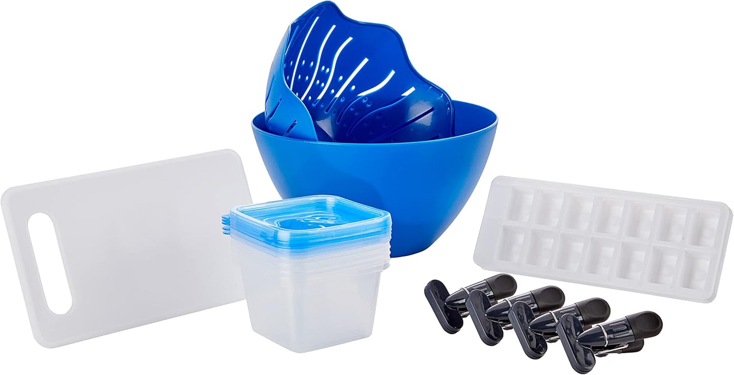 Gibson Home 74 Piece Kitchen in a Box Pots and Pans Cookware, Plates and Bowls Dinnerware, Cutlery Knife Block, Flatware Utensils, Tools & Gadgets, Storage, Glasses Set