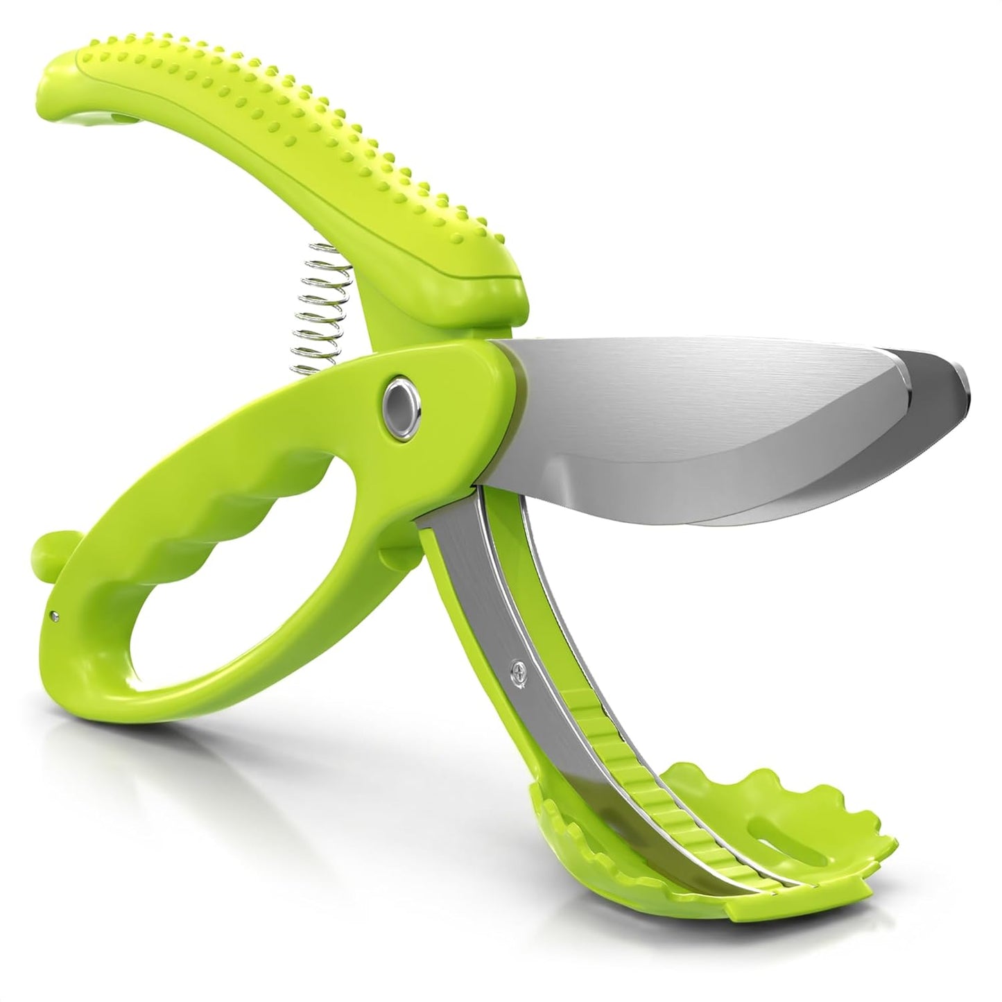 Stainless Steel Poultry Shears – Heavy Duty Kitchen Shears for Food with Hardened Blades, One-Hand Safety Lock, Spring Mechanism, Dishwasher Safe – Chicken, Meat Cutting, Turkey, Fish, and Vegetables