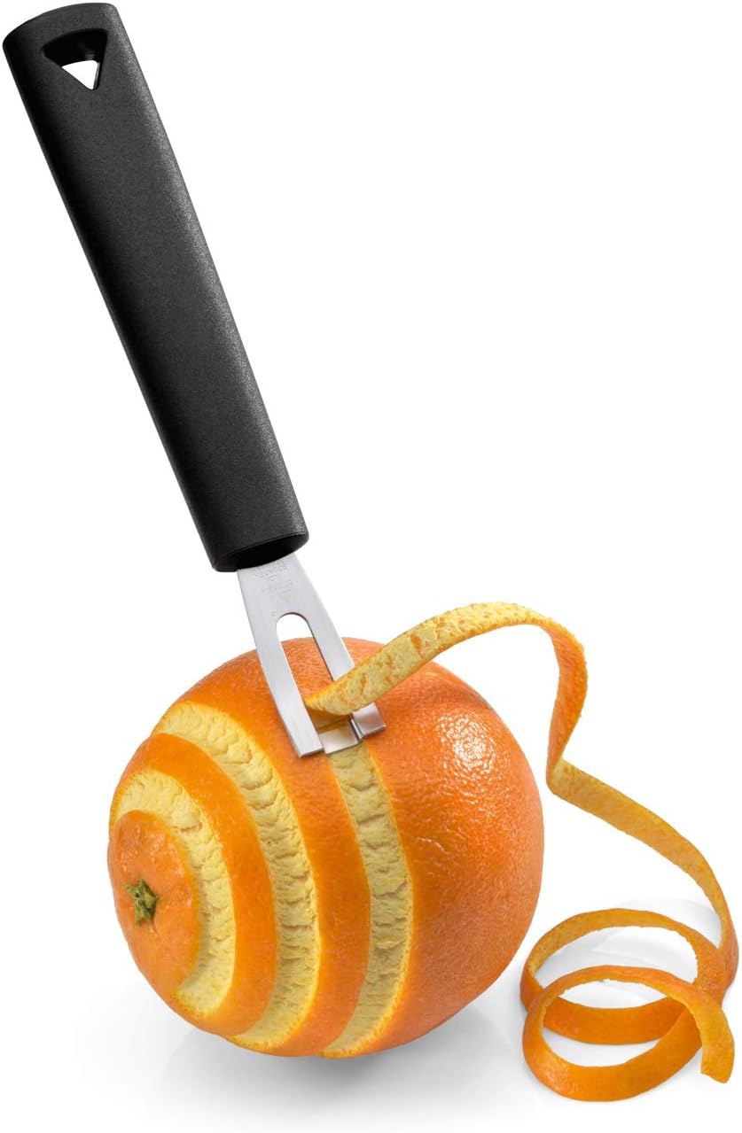 triangle Channel Knife - Rectangular Stainless Steel Blade - Fruit & Vegetable Carving Tool for Garnishing - GreenGrip Handle - Dishwasher Safe - Made in Germany