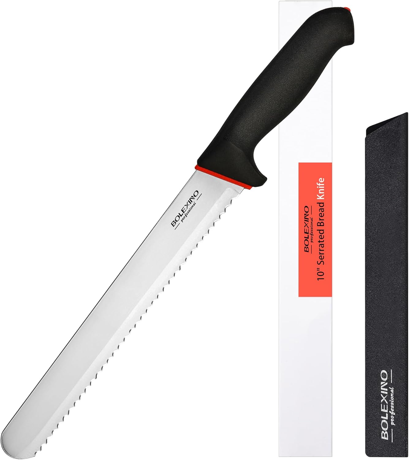 12 Inch Serrated Bread Knife for Homemade Bread, Stainless Steel Wide Wavy Edge Knife, Multi-Purpose Kitchen Knife, Efficient Cake Slicer, Ultra Sharp Baker's Knife for Cutting Crusty Breads, Cake